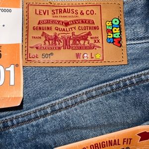 Levi’s x Super Mario Straight Leg 501 Jeans